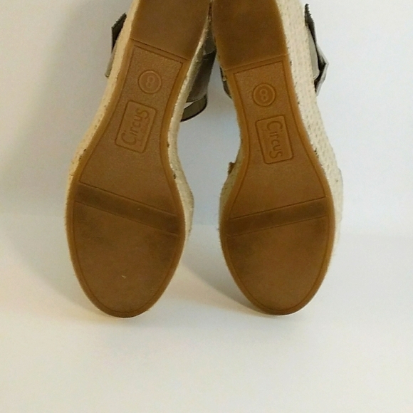 Sam Edelman Circus Gray Suede Delalah Epadrille Wedges Ankle Strap Sandals Sz 8 - Picture 10 of 12